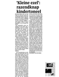 Recensie Kleine Ezel Noordhollands Dagblad